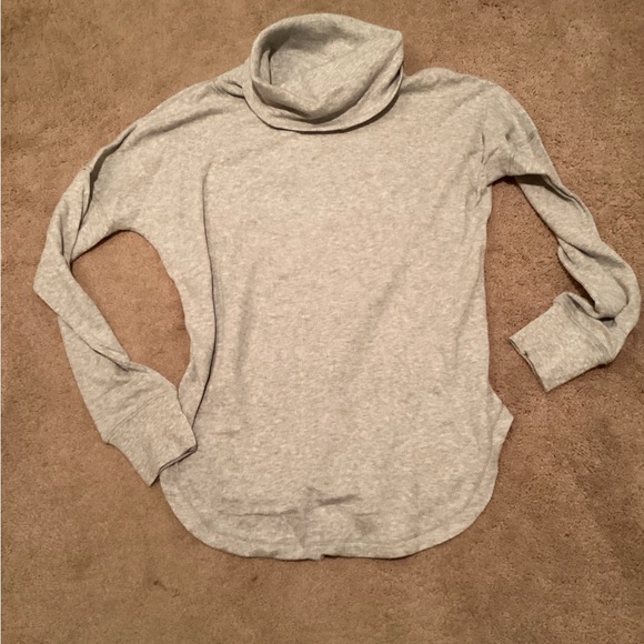 Tentree TreeWaffle turtleneck longleeve- grey heather - Picture 3 of 3